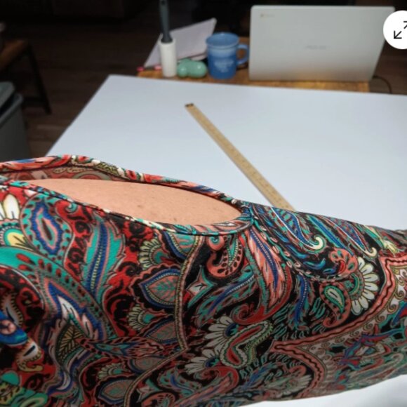 Peck & Peck Womens Large Blouse 3/4 Sleeve Stretchy Pullover Top Large D22 - Picture 11 of 11